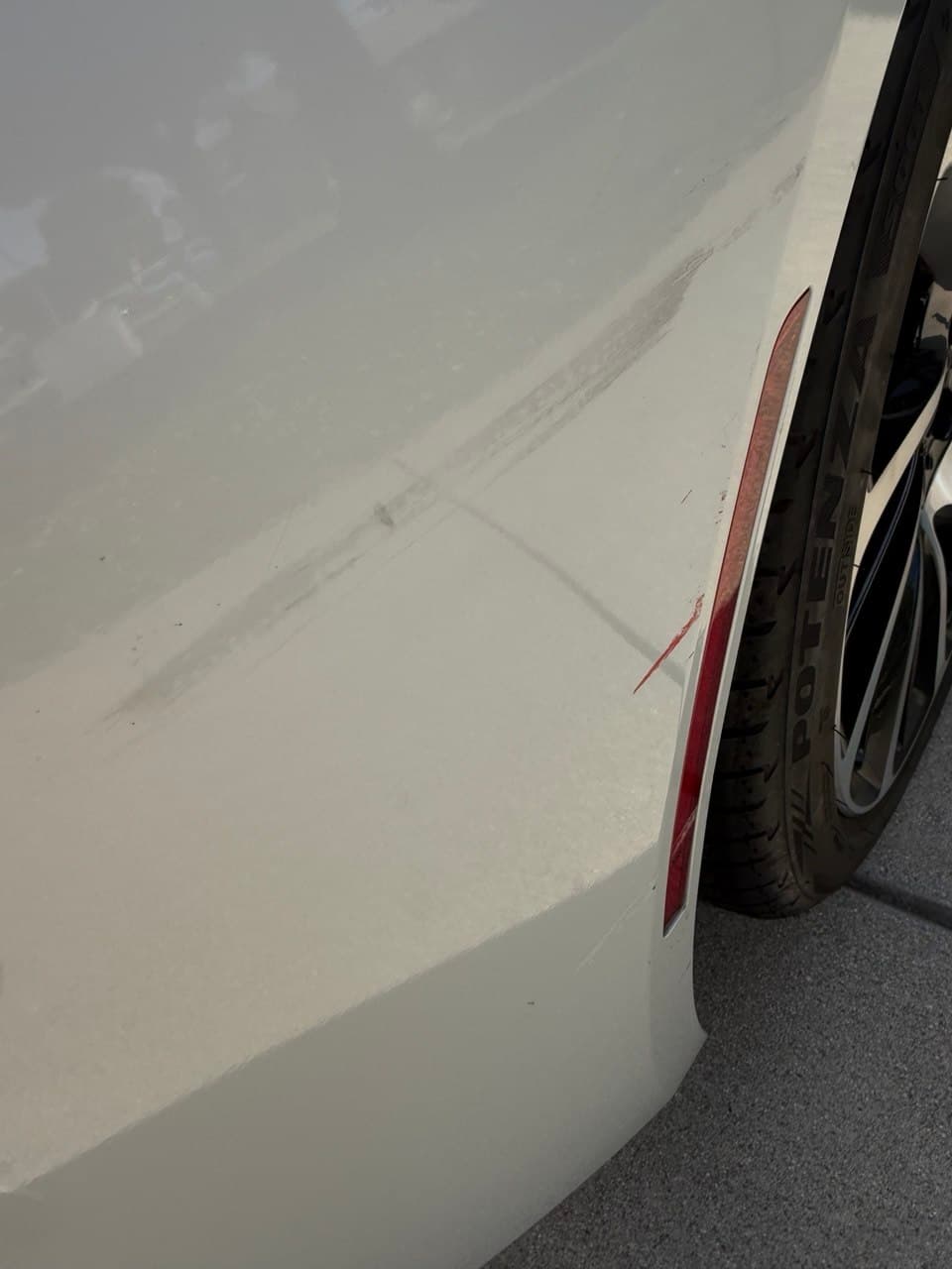 Clear coat scratch removal before and after — Placer County auto detailing